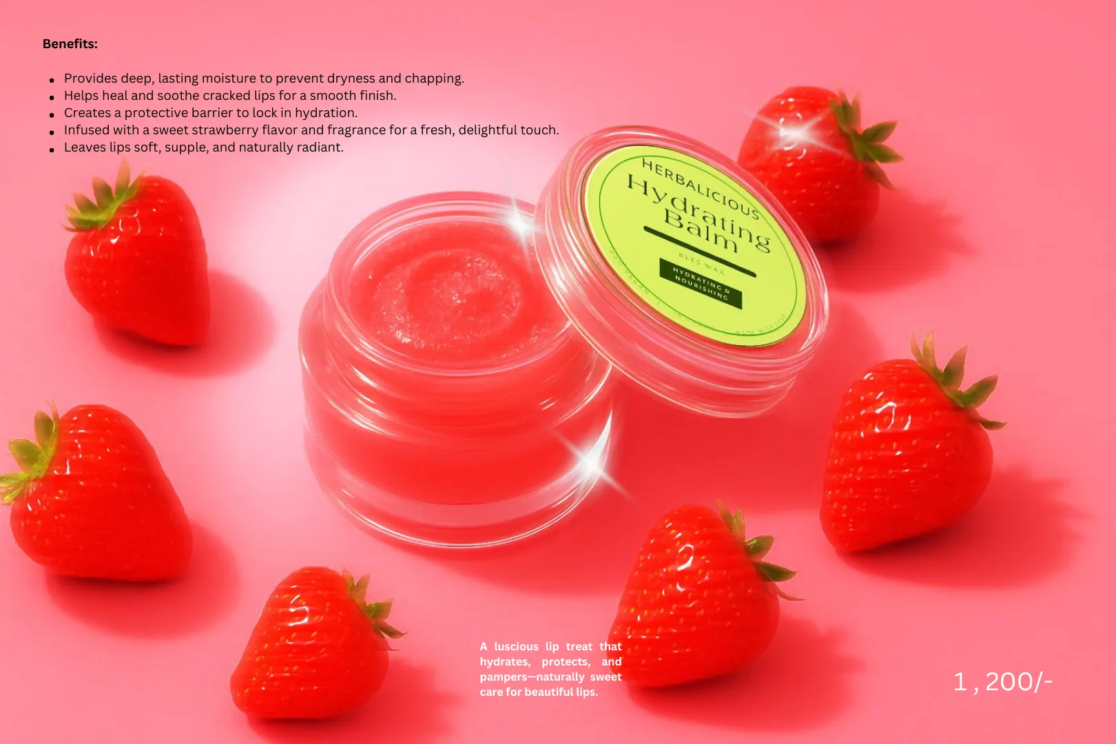 Herbalicious Hydrating Balm - 100% Organic Skincare & Wellness in Pakistan (Lahore, Karachi, Islamabad)